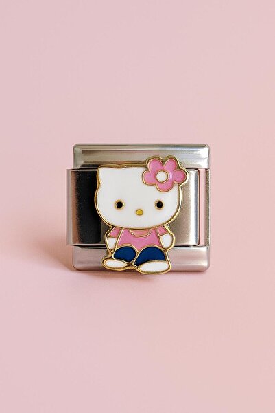 Sirena Accessories Hello Kitty Pembe Casual Paslanmaz Çelik İtalyan Charm