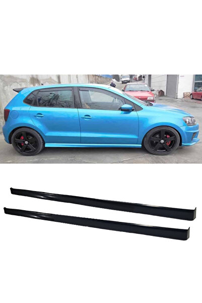AkmTuning Vw Polo Mk5 R Line Yan Marşpiyel Seti Plastik 2 Adet Mat Siyah 2009...