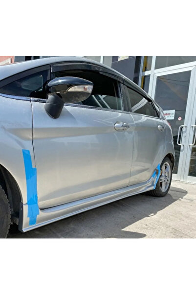 Genel Markalar Ford Fiesta Mk6 Uyumlu  Custom Yan Marşpiyel Seti Plastik Mat Siyah 2008 - 2017