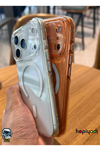 Lopard iPhone 17 Pro Max Sararmaz İnce Kılıf Magsafe Şarj Kamera Korumalı Ultra Hybrid Crypto Kapak Telefon