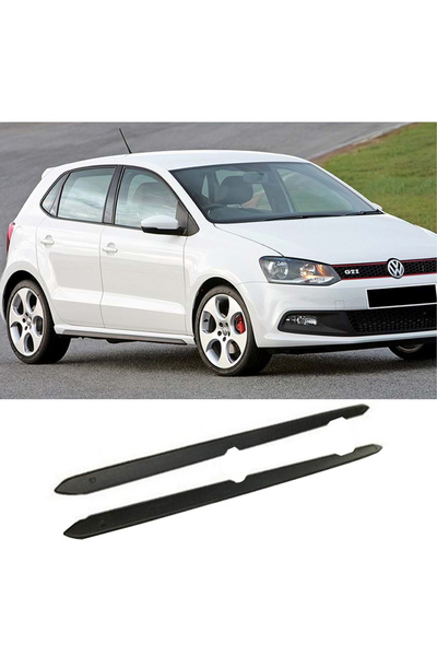 AkmTuning Vw Polo Mk5 GTI Yan Marşpiyel Seti Plastik 2 Adet Mat Siyah 2009-2017