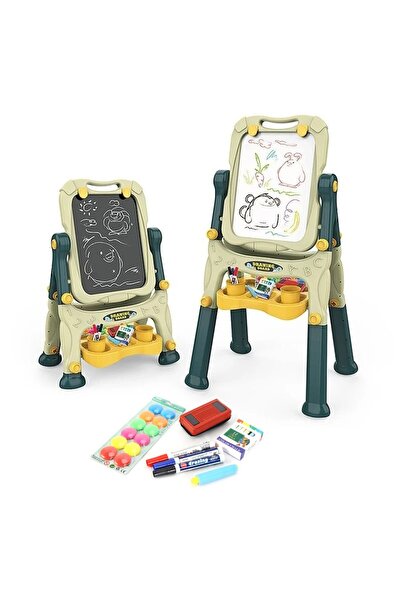 PROCART Tablă magnetică și de scris cu 2 fețe, 40x50 cm, înălțime reglabilă 8...