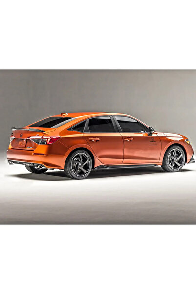 Genel Markalar Honda Civic FE Yan Marşpiyel Seti V2 Plastik 2 Adet Mat Siyah 2022 2023 2024 2025