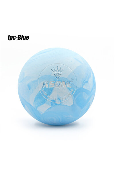 Choice كرة تدليك اليوجا الزرقاء المكونة من قطعة واحدة وكرة اللفافة وكرة مطاطي...