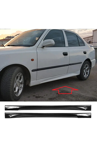 AkmTuning Hyundai Accent Admire Yan Marşpiyel Seti Plastik 2 Adet Mat Siyah 2...