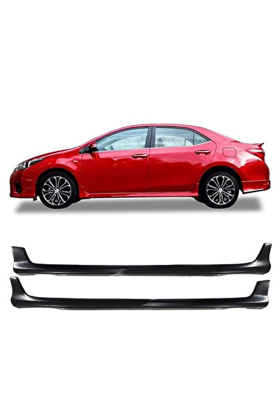 AkmTuning Toyota Corolla Twin Yan Marşpiyel Seti Plastik 2 Adet Mat Siyah 201...