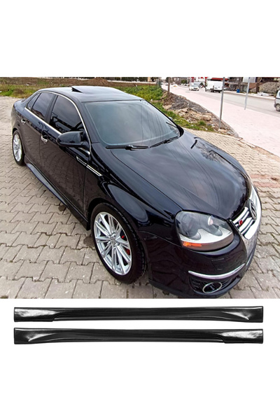 AkmTuning Vw Jetta Mk5 Yan Marşpiyel Seti Plastik 2 Adet Mat Siyah 2005 2006 2007 2008 2009 2010