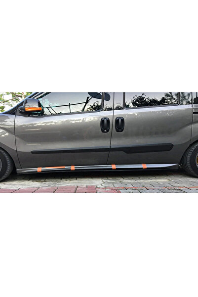 AkmTuning Fiat Doblo Aero Yan Marşpiyel Seti Plastik 2 Adet Mat Siyah 2009-2017