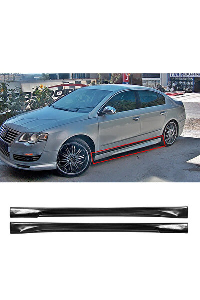 AkmTuning Vw Passat B6 Yan Marşpiyel Seti Plastik 2 Adet Mat Siyah 2005 2006 ...