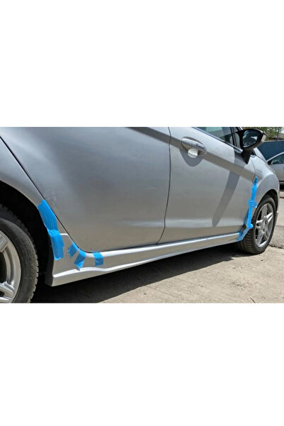 Genel Markalar Ford Fiesta Mk6 Uyumlu  Custom Yan Marşpiyel Seti Plastik Mat Siyah 2008 - 2017