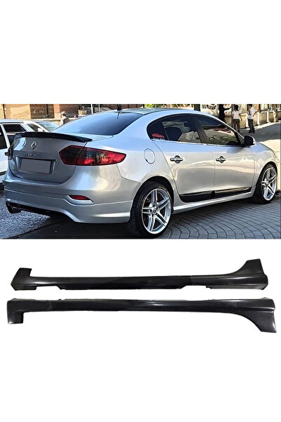 AkmTuning Renault Fluence Yan Marşpiyel Seti Plastik 2 Adet Mat Siyah 2009 2010 2011 2012 2013 2014 2015 2016
