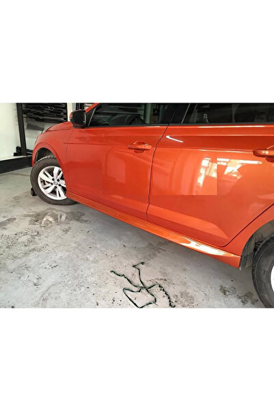 AkmTuning Vw Polo Mk6 Aero Yan Marşpiyel Seti Plastik 2 Adet Mat Siyah 2018 2019 2020 2021 2022 2023 2024