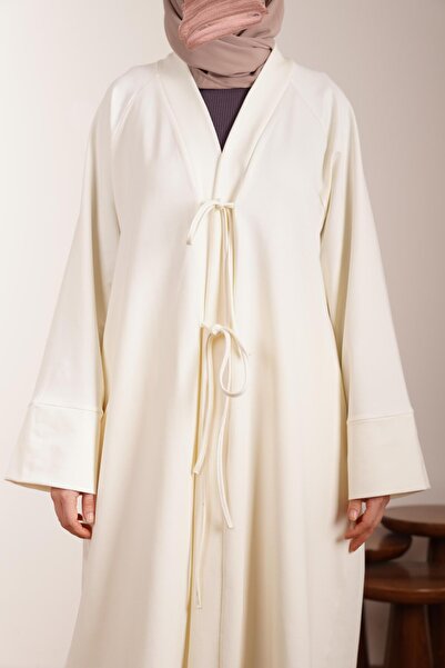 ANDE Kışlık Kimono Takım-Ekru