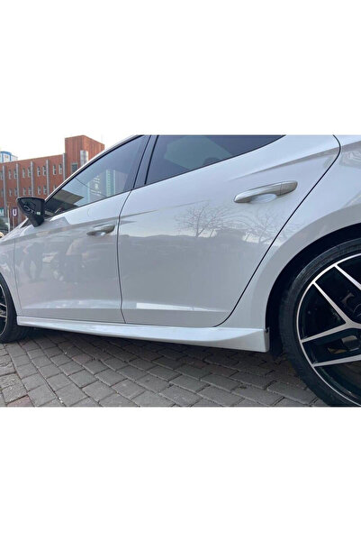 AkmTuning Seat Leon Mk3 Aero Yan Marşpiyel Seti Plastik 2 Adet Mat Siyah 2012-2020