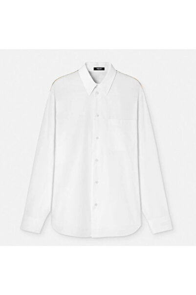 Versace Cotton Shirt with Baroque Detail on Back