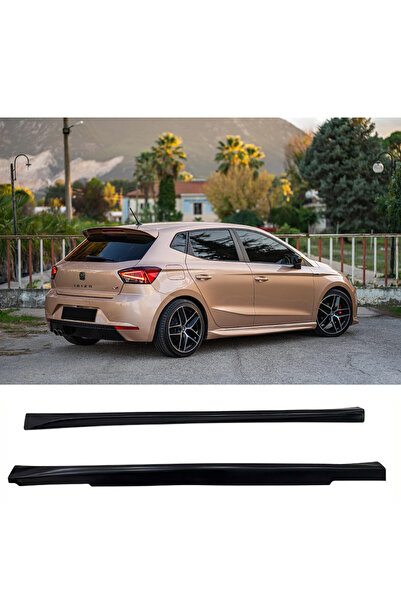 AkmTuning Seat İbiza Mk5 Aero Yan Marşpiyel Seti Plastik 2 Adet Mat Siyah 2017 2018 2019 2020 2021
