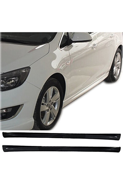 AkmTuning Opel Astra J Sedan Yan Marşpiyel Seti Plastik 2 Adet Mat Siyah 2009-2015