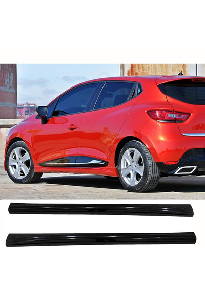 Genel Markalar Renault Clio 4 R Yan Marşpiyel Seti Plastik 2 Adet Mat Siyah 2...