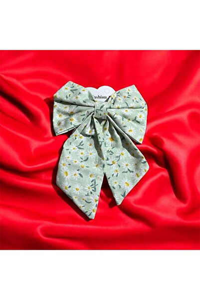 Store Daisy Patterned Fabric Automatic Bow Buckle