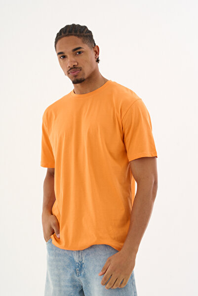 Dechers Men's 100% Organic Cotton Soft Textured Comfort Fit Crew Neck T-Shirt...