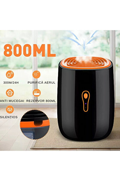 Selgot Dezumidificator electric, anti-mucegai, funcție de uscare a rufelor, absorbant de umiditate, silențios, rezervor de 0,8 l, 3