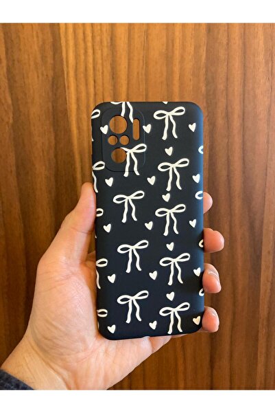 Newon غطاء حماية لهاتف شاومي ريدمي نوت 10 4G مع طباعة شريط/فيونكة من الداخل م...