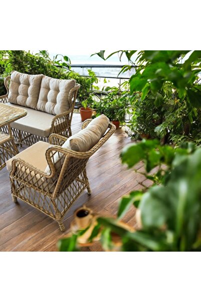 Sun Patio Luna Latte 2+1+1 Balkon Takımı