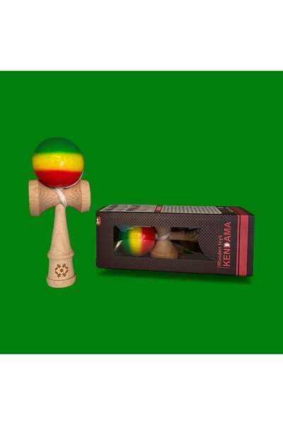 GIA'S WORLD Kendama USA Profesionala GIA’SWORLD® 18 cm si ata de 54 cm TRICOLOR LUCIOS