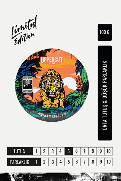 Uppercut Deluxe Blacklight Matte Pomade Limited Edition Wax 100g