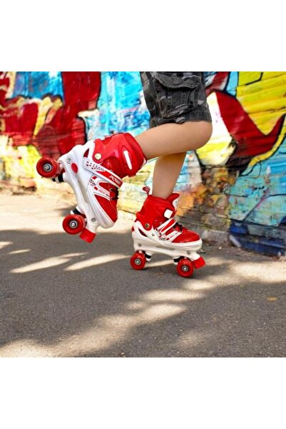 Generic حذاء تزلج اربع عجلات للاطفال مقاس 35-38 - ماركة باور