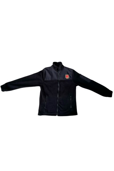 kho military design معطف Black Harp School من الصوف الأسود للجنسين (مقاس XL)