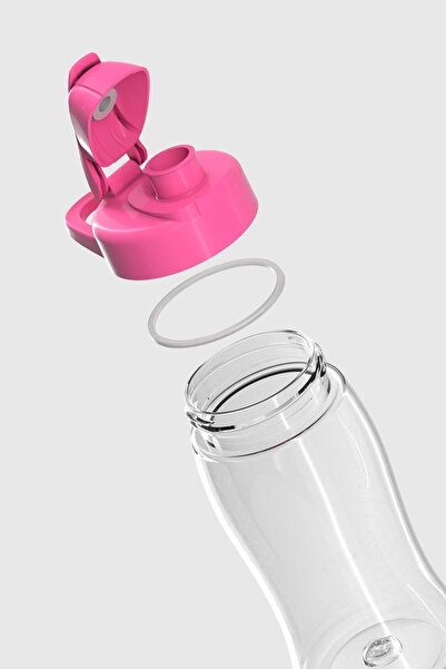 Renga Lidya 500 ml Tritan Water Bottle with Fuchsia Lid 911031