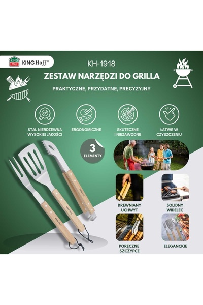 Other KINGHOFF KH-1918 GRILLING TOOL SET