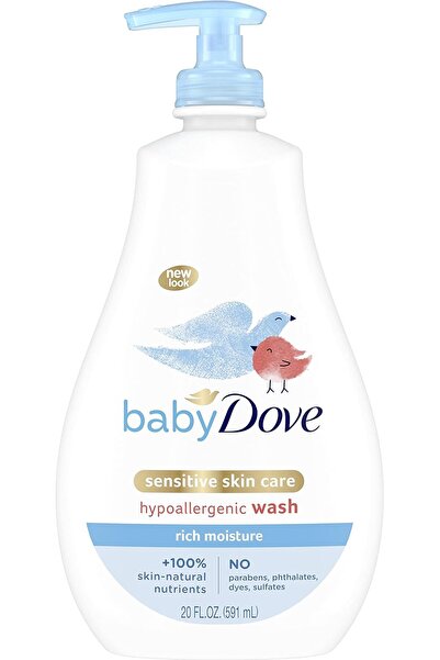 Baby Dove غسول مرطب ومهدئ للأطفال مضاد للحساسية (20 أونصة)