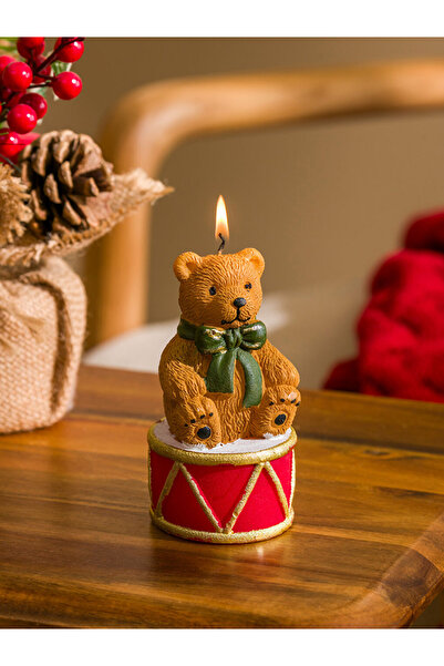 LC Waikiki RENKLİMAĞAZADAN LCW HOME Karışık Ayı Figürlü Dekoratif Mum 11 Cm