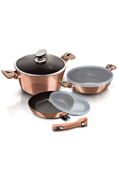 Other SET DE VASE DE GĂTIT BERLINGER HAUS BH-7051 DIN GRANIT AUR ROZ