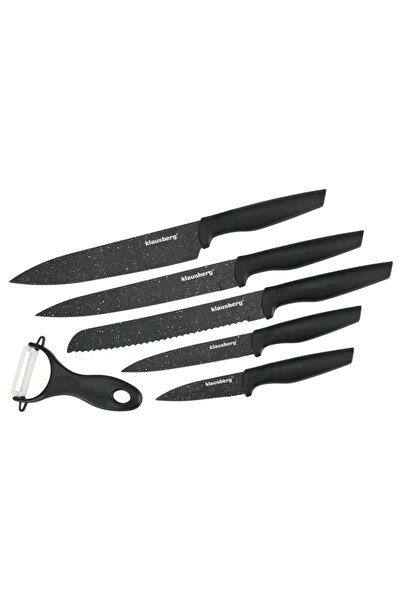 Other SET DE 5 CUȚITE DE BUCĂTĂRIE DIN MARMURĂ CU CURĂȚĂTOR KLAUSBERG KB-7613