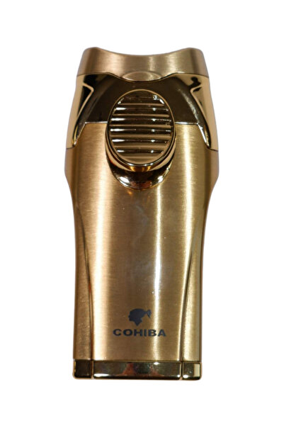 COHİBA Çift Torch Pürmüz Gunmetal Puro Çakmağı