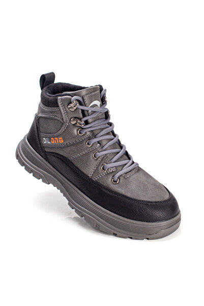 BMoD Ghete sport unisex gri cu negru cu șireturi MOD07363