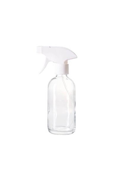 DROPY Transparent glass spray bottle with white spray cap, for essential oils / perfumes / aromatherapy /