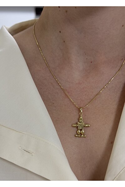 KİLİGİSTANBUL XP PALYAÇO KOLYE (14K ALTIN GÖRÜNÜMLÜ,KARARMALARA KARŞI DAYANIKLI) 42 cm