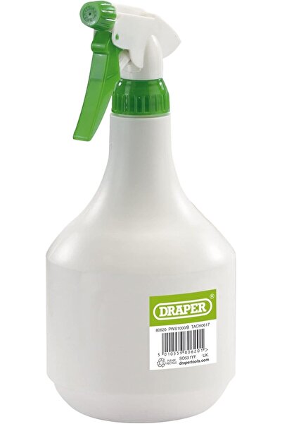 Draper زجاجة رذاذ بلاستيكية سعة لتر واحد | زجاجة رذاذ للحدائق والتنظيف مع رذا...