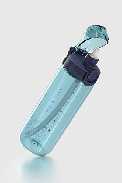 Renga Wave Duplo 630 ml Tritan Water Bottle with Optional Straw 912176 Blue