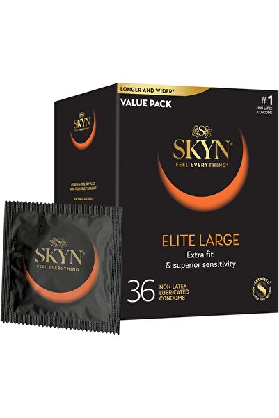 SKYN واقيات ذكرية كبيرة الحجم خالية من اللاتكس، 36 قطعة