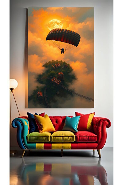 özkacar PARACHUTĂZIE 1Tablou decorativ pe pânză pentru acasă, perete, salon, ...