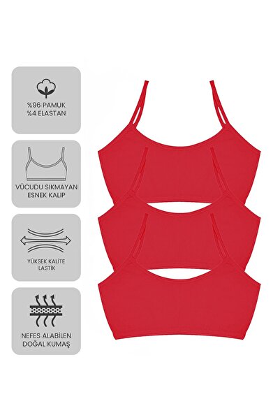 Öts Преміум 6-пакетний тренувальний бюстгальтер для дівчаток - подарункова коробка, бавовняна тканина, надзвичайно м'який, еластичний і