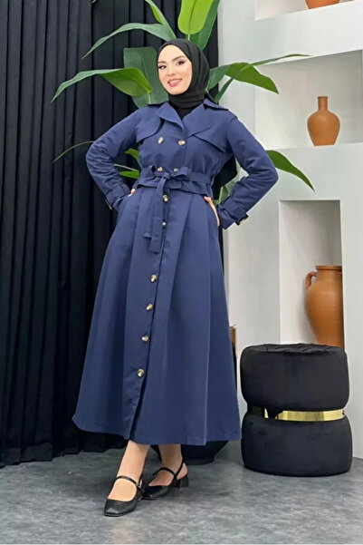 Tesettür Diyarı Γυναικεία καμπαρντίνα και φούστα, σετ 2 τεμαχίων με χιτζάμπ