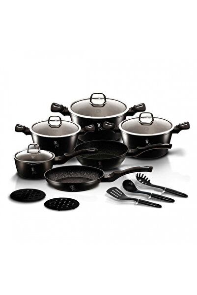 Other 15-piece granite pot set BERLINGER HAUS BH-6155 BLACK SILVER