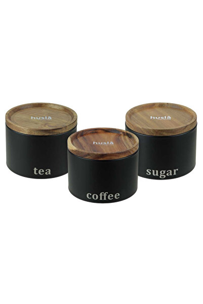 Other SET DE RECIPIENT DE BUCĂTĂRIE HUSLA negru 73949