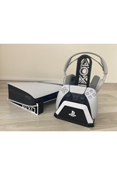 Merada Playstation 5 Pro ve Slim Uyumlu Stand ile Dualsense ve Kulaklık Tutuc...